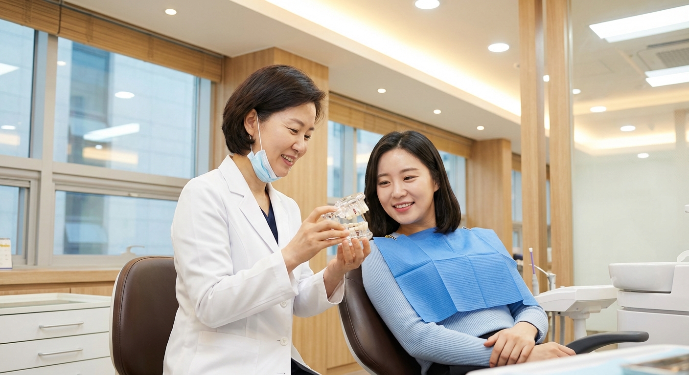 미소플러스 치과 진료 상담 모습